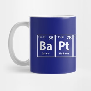 Baptismal (Ba-Pt-I-Sm-Al) Periodic Elements Spelling Mug